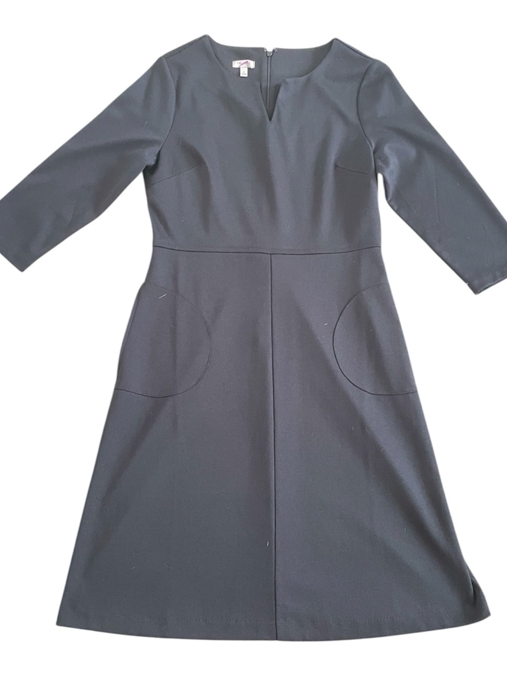 Talbots Black Long Sleeve A-Line Dress